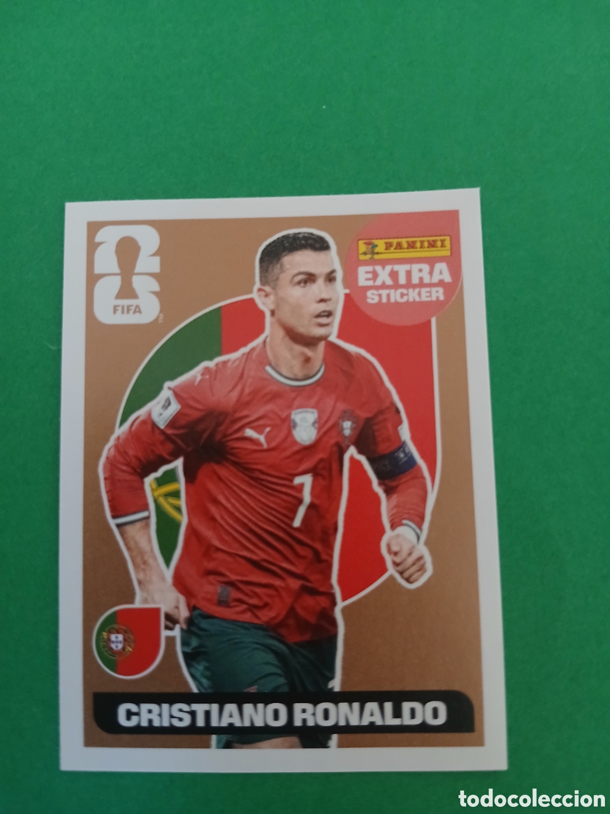 Cromos de f&uacute;tbol: CRISTIANO RONALDO PORRUGAL BRONCE EXTRA STICKER ⚽ PANINI FIFA MUNDIAL WORLD CUP 26 2026 STICKER ⚽