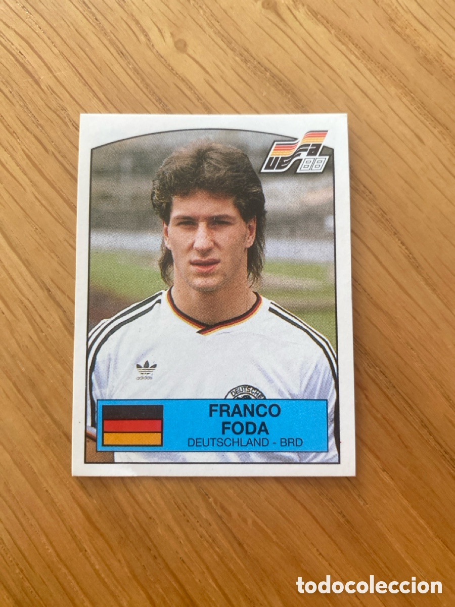 Cromos de f&uacute;tbol: Cromo panini euro 88 Alemania n&uacute;mero 57 Foda - Sticker album eurocup 1988 Germany