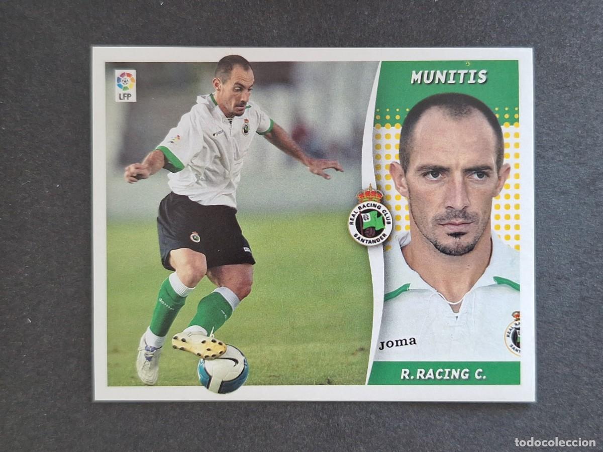 Cromos de f&uacute;tbol: L6 MUNITIS RACING DE SANTANDER FICHAJE 34 LIGA ESTE 2006 2007 06 07 NUNCA PEGADO SIN PEGAR
