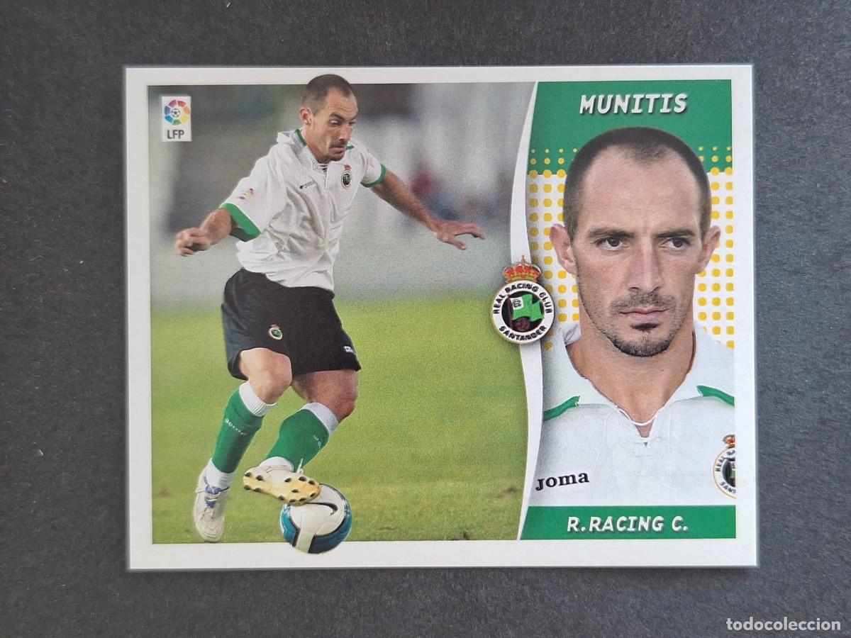 Cromos de f&uacute;tbol: L6 MUNITIS RACING DE SANTANDER FICHAJE 34 LIGA ESTE 2006 2007 06 07 NUNCA PEGADO SIN PEGAR