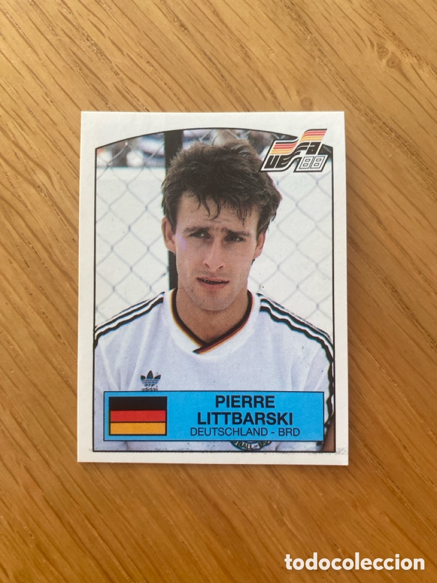 Cromos de f&uacute;tbol: Cromo panini euro 88 Alemania n&uacute;mero 68 Littbarski - Sticker album eurocup 1988 Germany