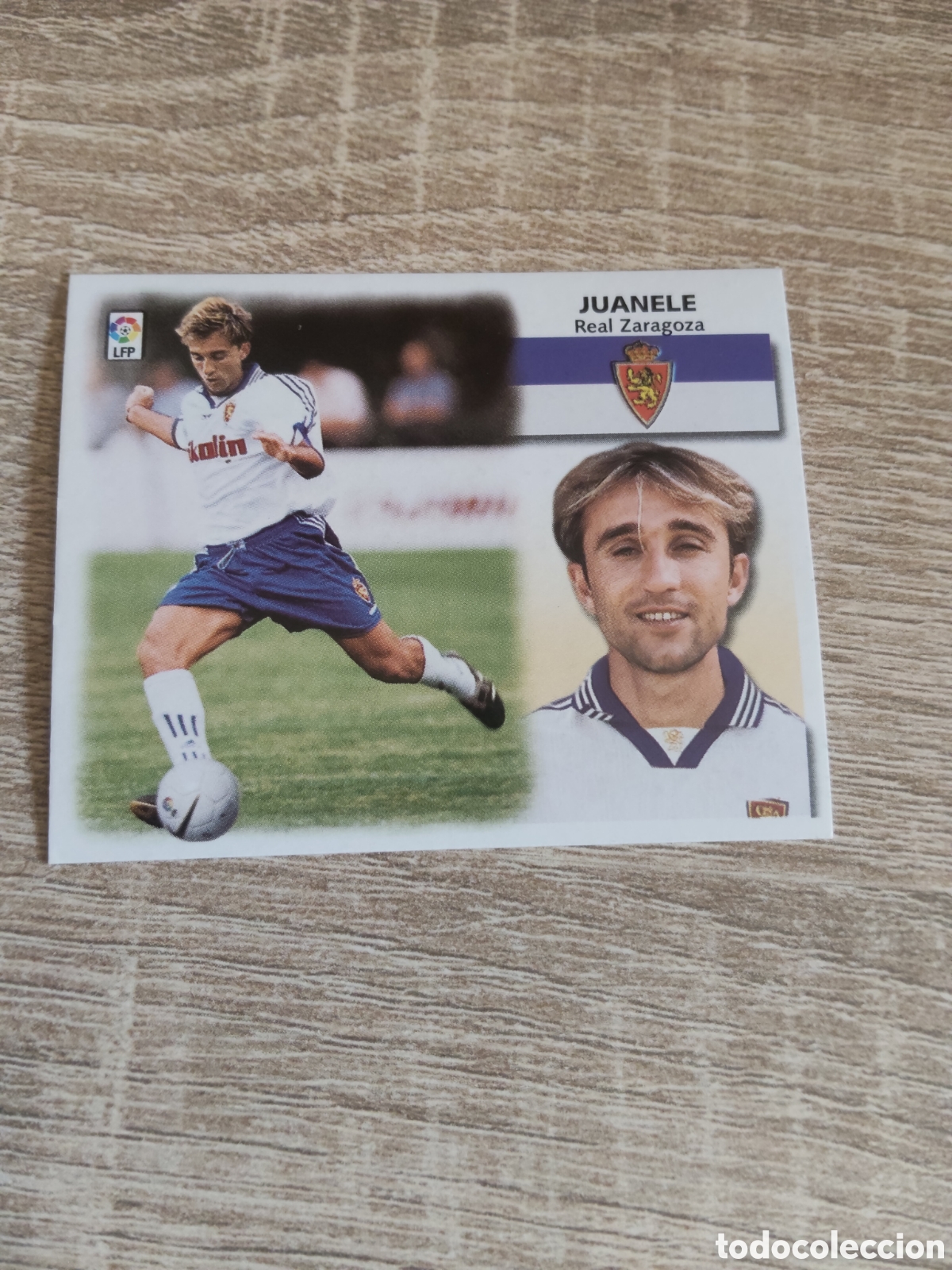 Cromos de f&uacute;tbol: Juanele fichaje 27 Real Zaragoza liga 1999 2000 99 00 ediciones este nuevo