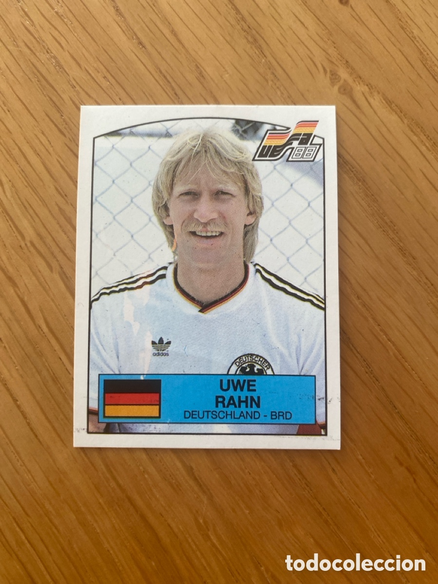 Cromos de f&uacute;tbol: Cromo panini euro 88 Alemania n&uacute;mero 67 Rahn - Sticker album eurocup 1988 Germany