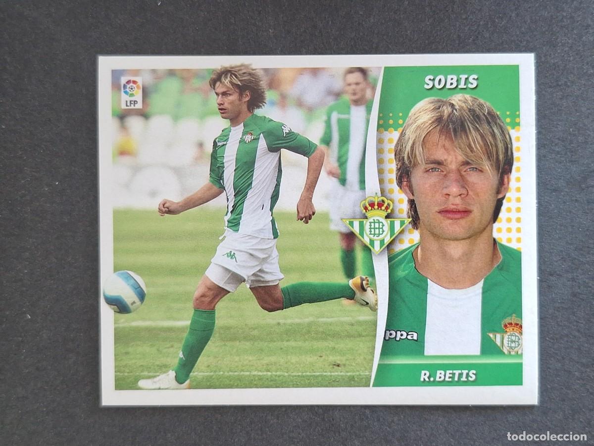 Cromos de f&uacute;tbol: L6 SOBIS REAL BETIS BALOMPIE FICHAJE 41 LIGA ESTE 2006 2007 06 07 NUNCA PEGADO SIN PEGAR