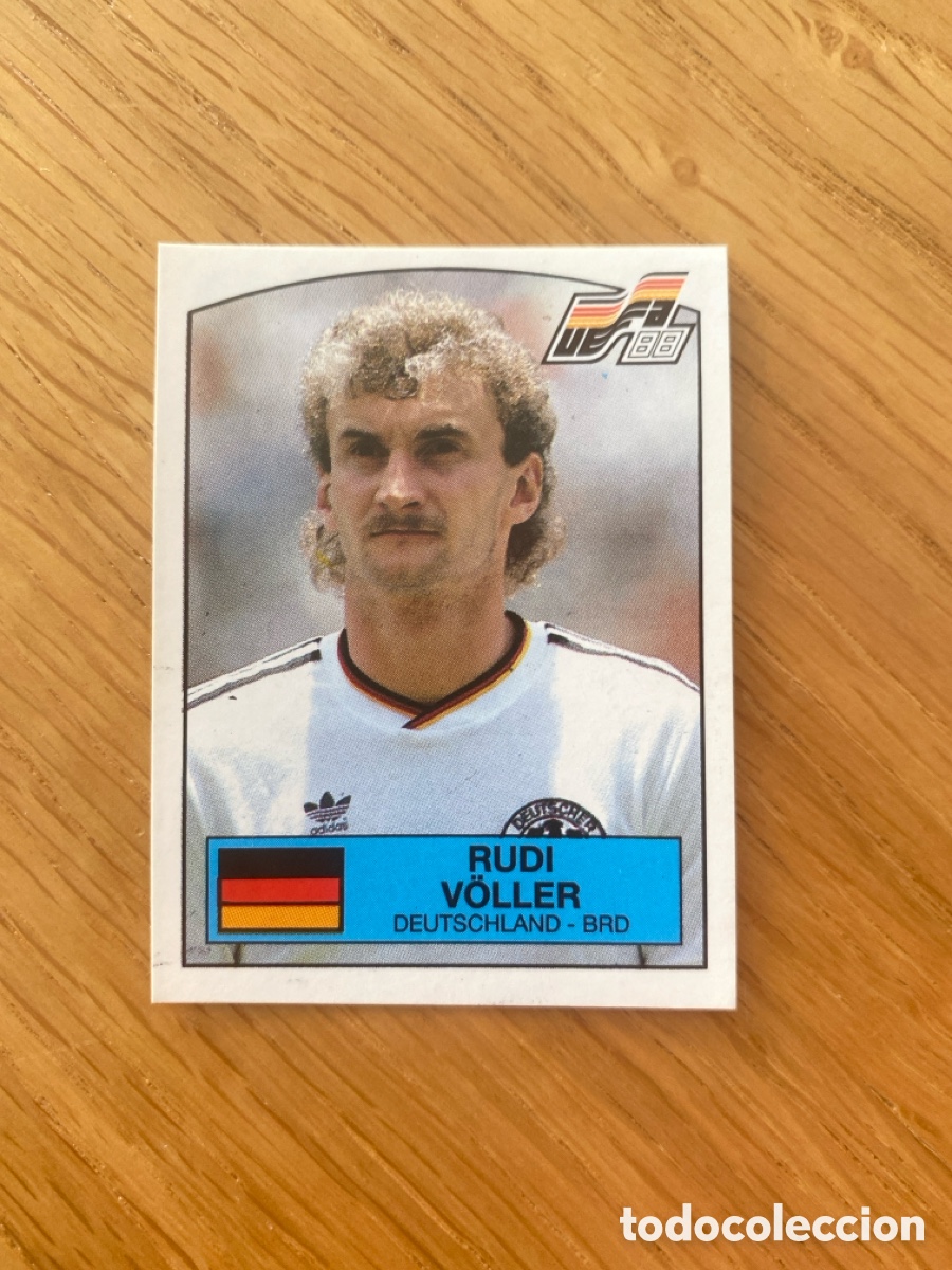 Cromos de f&uacute;tbol: Cromo panini euro 88 Alemania n&uacute;mero 69 V&ouml;ller - Sticker album eurocup 1988 Germany