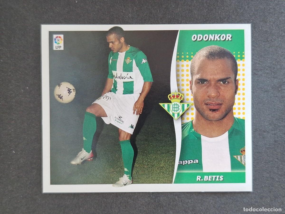Cromos de f&uacute;tbol: L6 ODONKOR REAL BETIS BALOMPIE FICHAJE 48 LIGA ESTE 2006 2007 06 07 NUNCA PEGADO SIN PEGAR