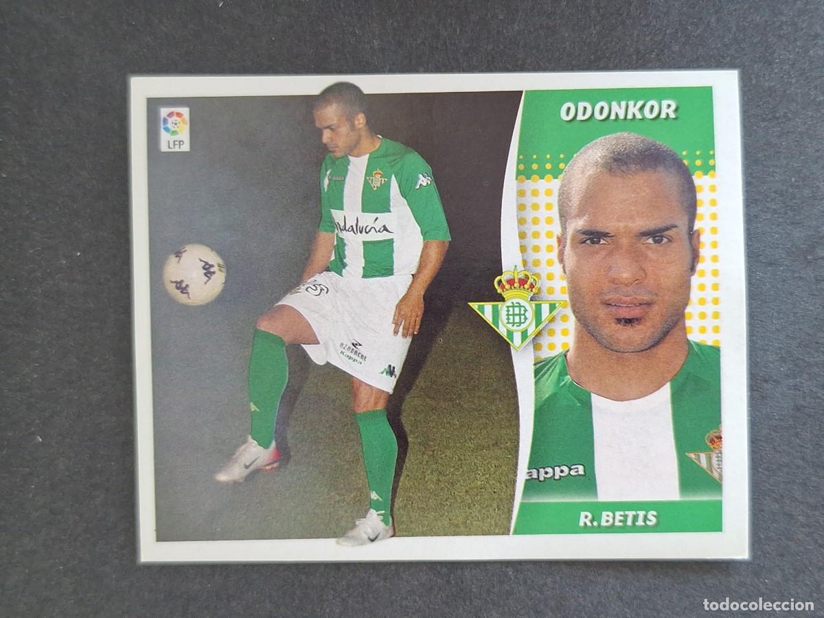 Cromos de f&uacute;tbol: L6 ODONKOR REAL BETIS BALOMPIE FICHAJE 48 LIGA ESTE 2006 2007 06 07 NUNCA PEGADO SIN PEGAR