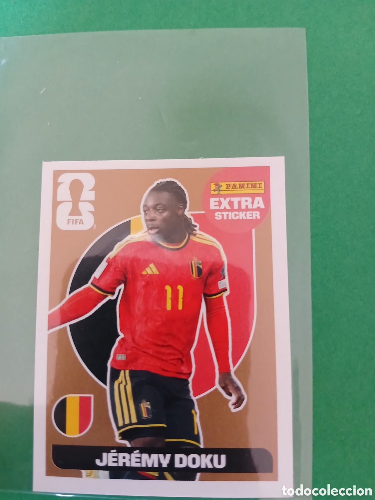 Cromos de f&uacute;tbol: JEREMY DOKU BELGICA BRONCE EXTRA STICKER ⚽ PANINI FIFA MUNDIAL WORLD CUP 26 2026 STICKER ⚽