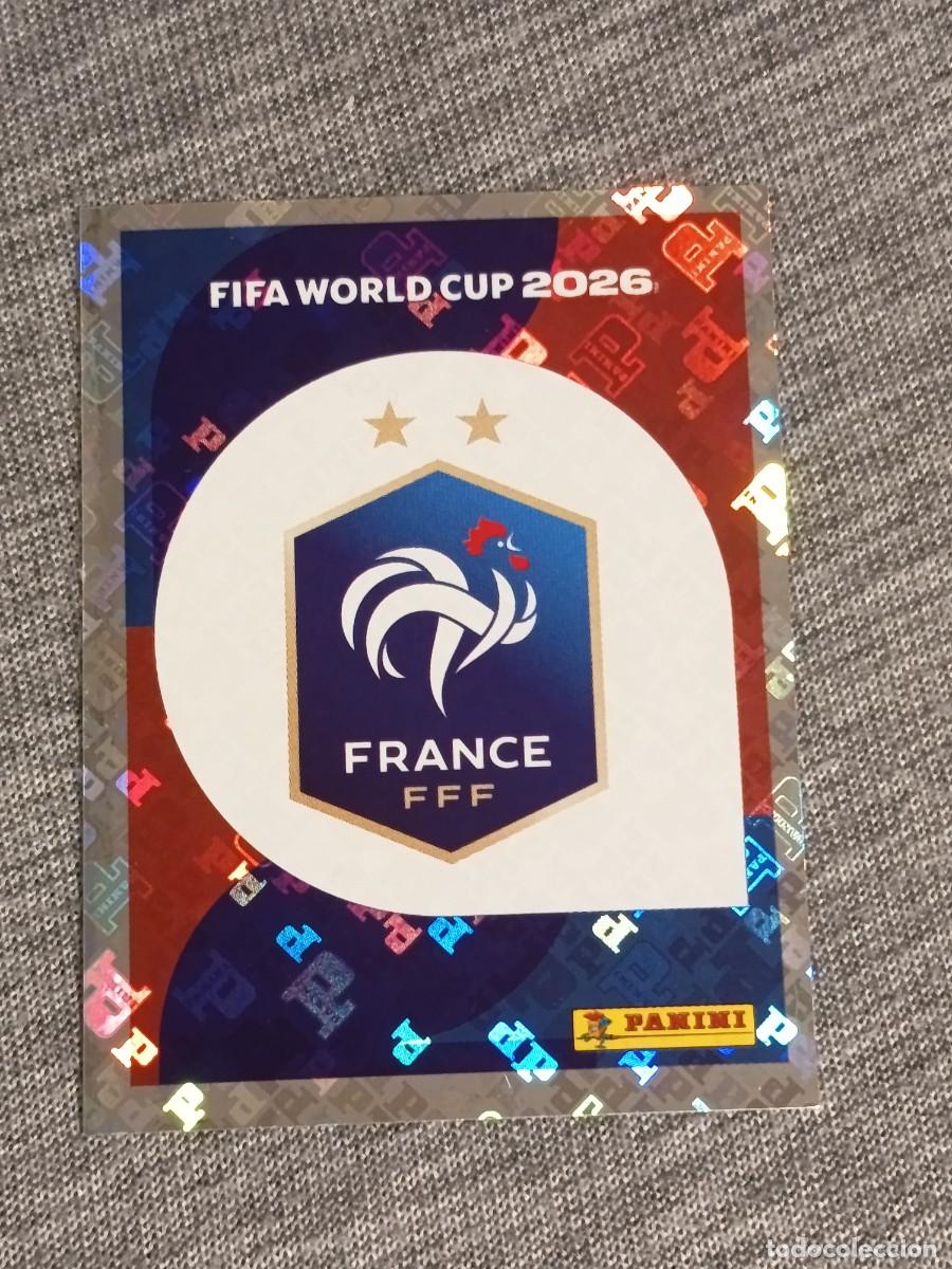 Cromos de f&uacute;tbol: ESCUDO FRANCIA FRA 1 STICKER MUNDIAL 2026 PANINI FIFA WORLD CUP NUEVO