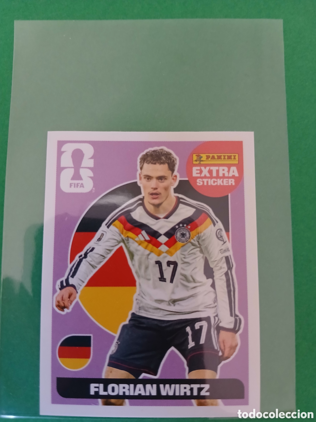 Cromos de f&uacute;tbol: FLORIAN WIRTZ ALEMANIA BASE MORADO EXTRA STICKER ⚽ PANINI FIFA MUNDIAL WORLD CUP 26 2026 STICKER ⚽