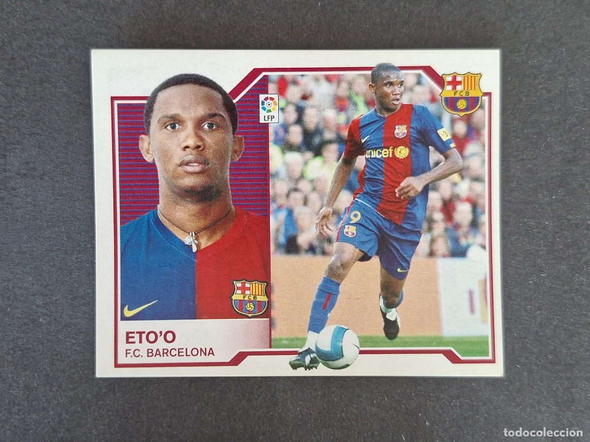 Cromos de f&uacute;tbol: L6 ETO'O F. C. BARCELONA LIGA ESTE 2007 2008 07 08 NUNCA PEGADO SIN PEGAR