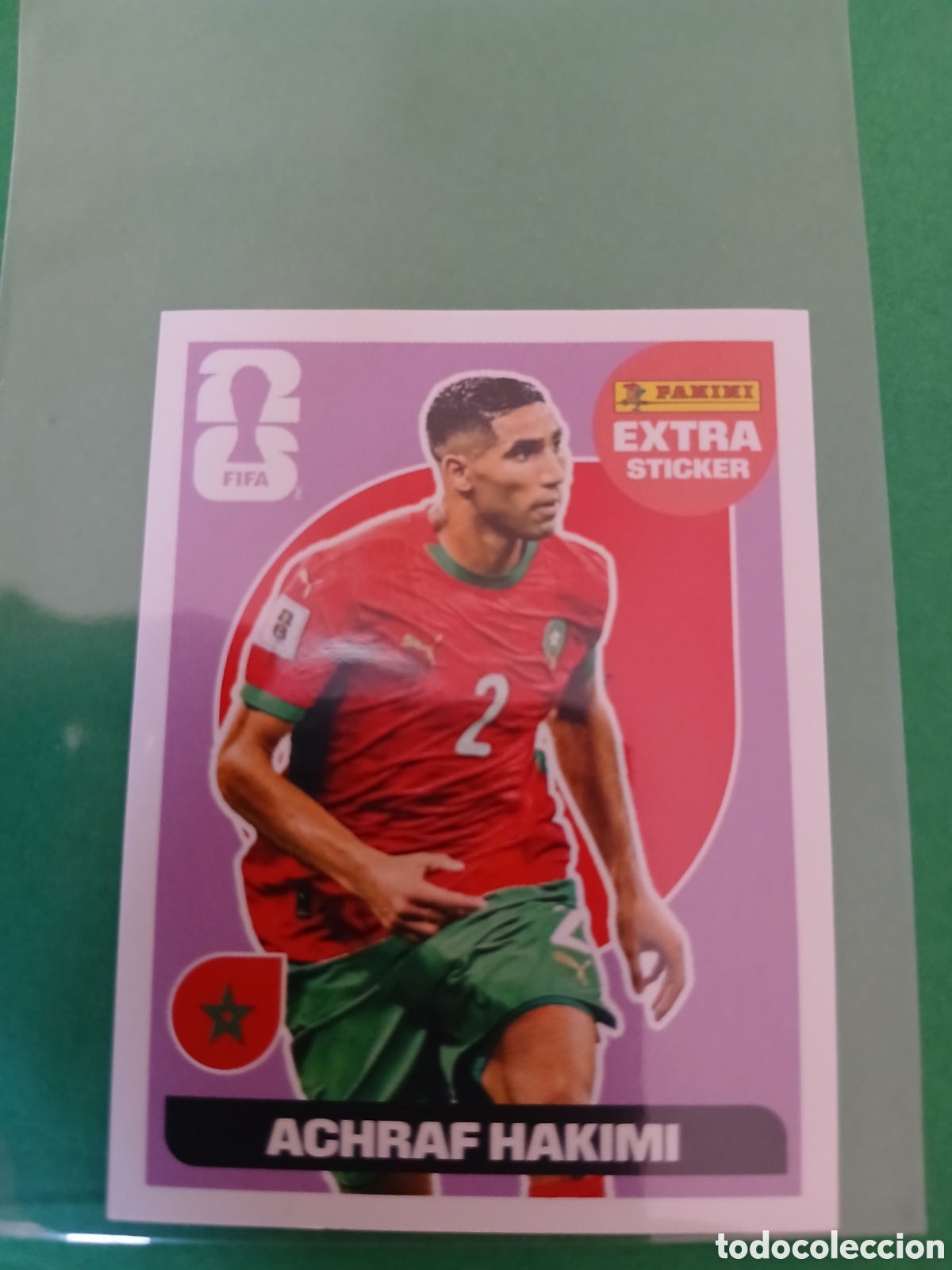 Cromos de f&uacute;tbol: ACHRAF HAKIMI MARRUECOS BASE MORADO EXTRA STICKER ⚽ PANINI FIFA MUNDIAL WORLD CUP 26 2026 STICKER ⚽