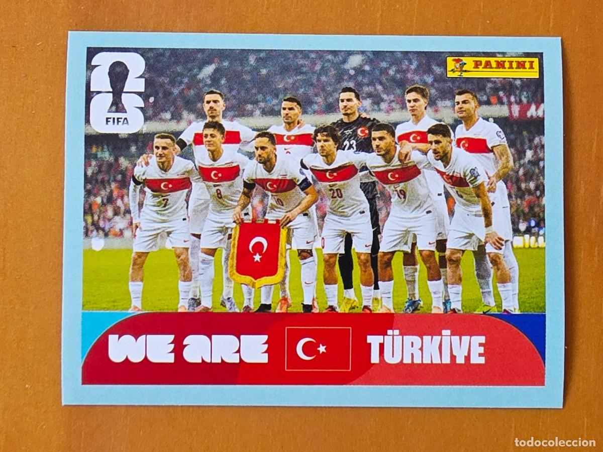 Cromos de f&uacute;tbol: TUR 13 Alineaci&oacute;n equipo plantilla, Turqu&iacute;a, Panini FIFA World Cup Mundial 2026 Sticker