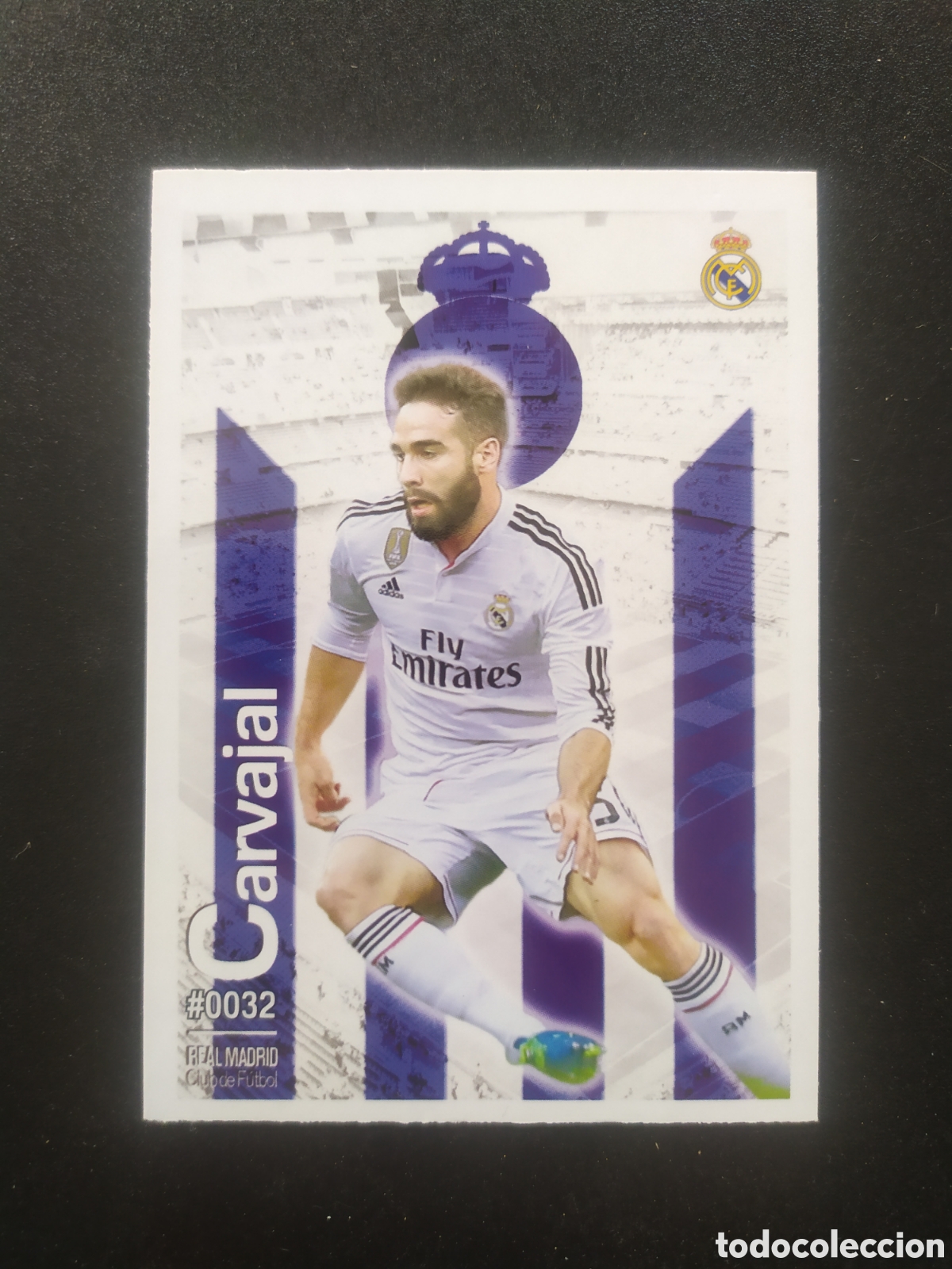 Cartes &agrave; collectionner de Football: Mundicromo fichas Liga 2015 2016 15 16 Carvajal n&deg; 32 Real Madrid