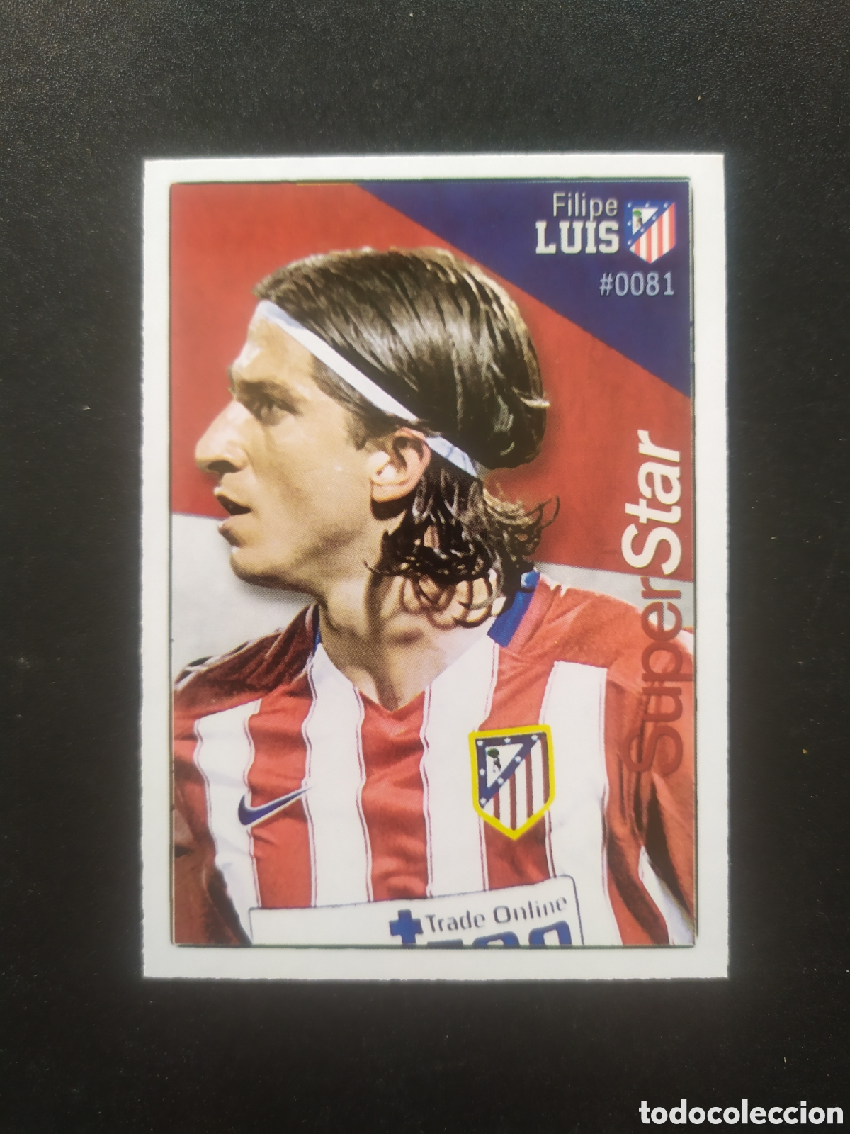 Cartes &agrave; collectionner de Football: Mundicromo fichas Liga 2015 2016 15 16 Filipe Luis superstar n&deg; 81 Atl&eacute;tico Madrid