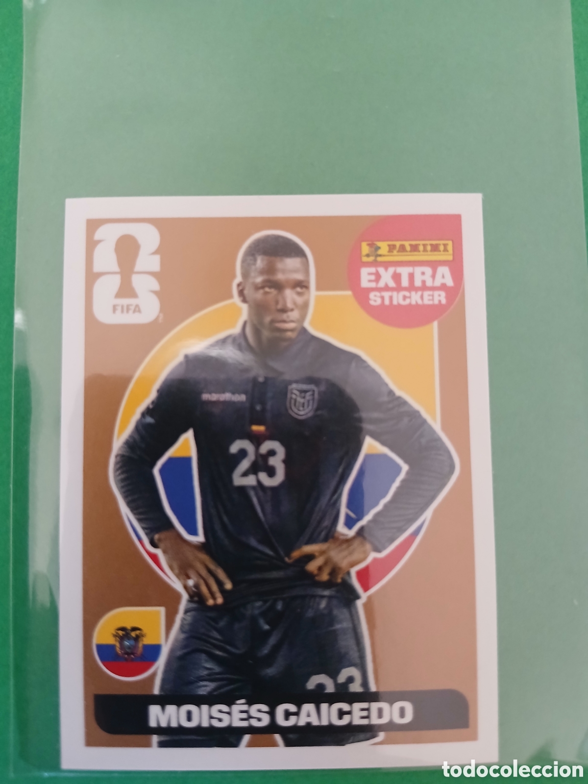 Cartes &agrave; collectionner de Football: MOISES CAICEDO ECUADOR BRONCE EXTRA STICKER ⚽ PANINI FIFA MUNDIAL WORLD CUP 26 2026 STICKER ⚽