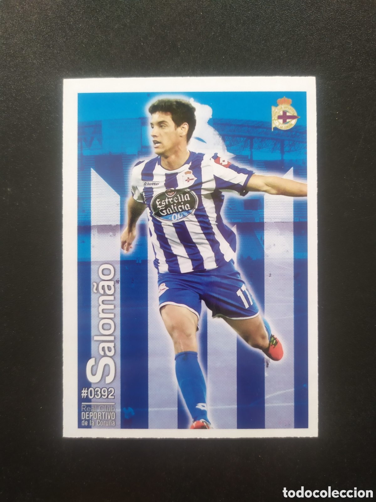 Fu&szlig;ball-Sticker: Mundicromo fichas Liga 2015 2016 15 16 Salomao n&deg; 392 Deportivo Coru&ntilde;a