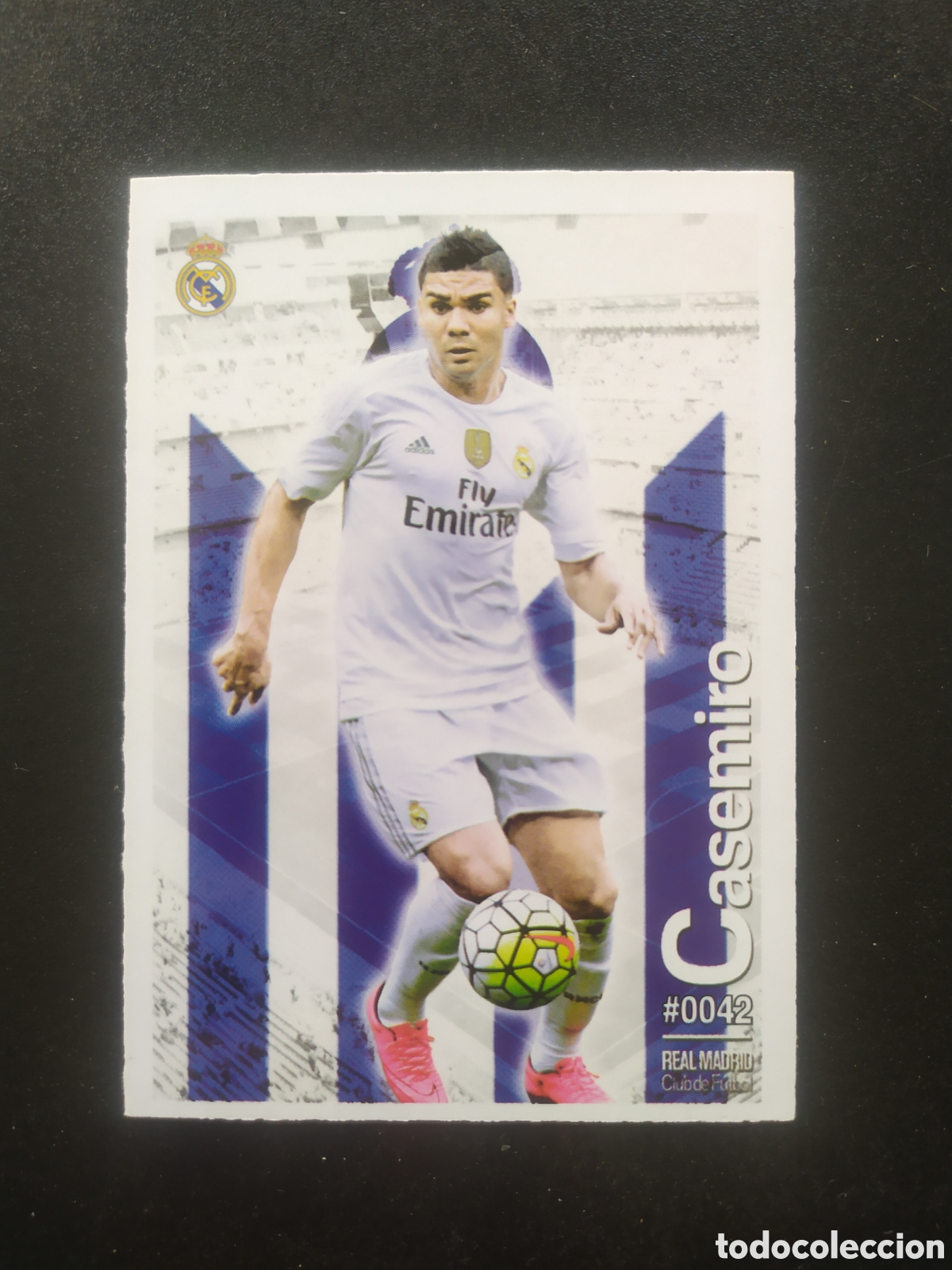 Cromos de f&uacute;tbol: Mundicromo fichas Liga 2015 2016 15 16 Casemiro n&deg; 42 Real Madrid