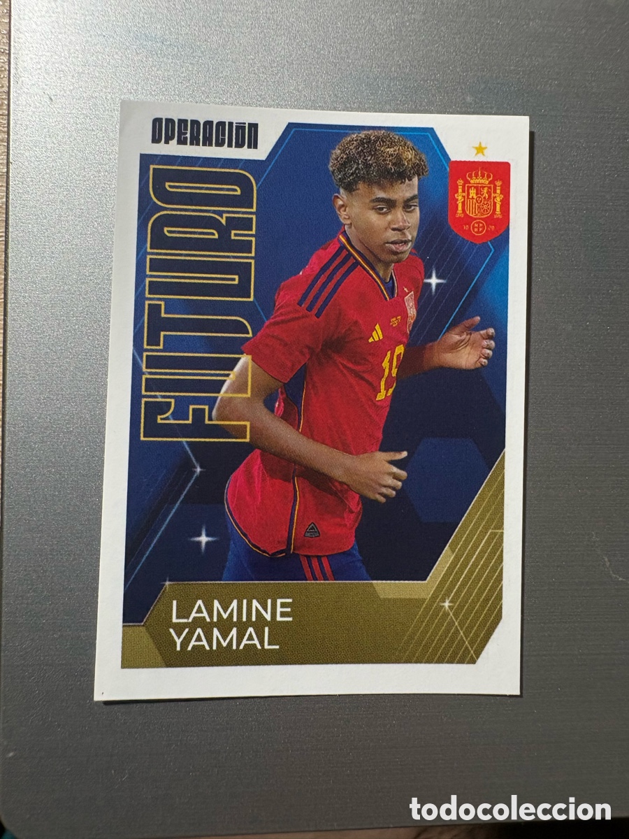 Cromos de f&uacute;tbol: CROMO N&ordm; 69 LAMINE YAMAL FUTURO VAMOS SELECCION 2024 PANINI CARREFOUR ESPA&Ntilde;A