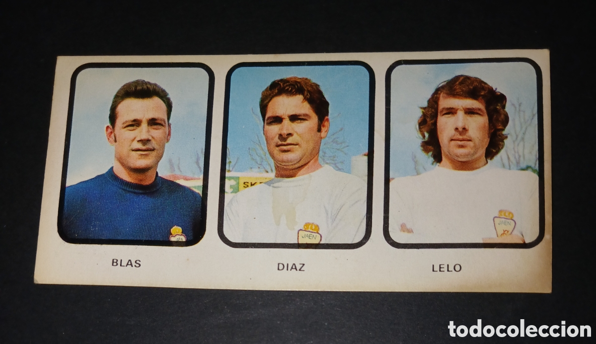 Cromos de f&uacute;tbol: Cromo Real Ja&eacute;n N&ordm; 177 - Blas D&iacute;az / Lelo - Ruiz Romero Liga 1973/1974 (Ruiromer) Nunca pegado