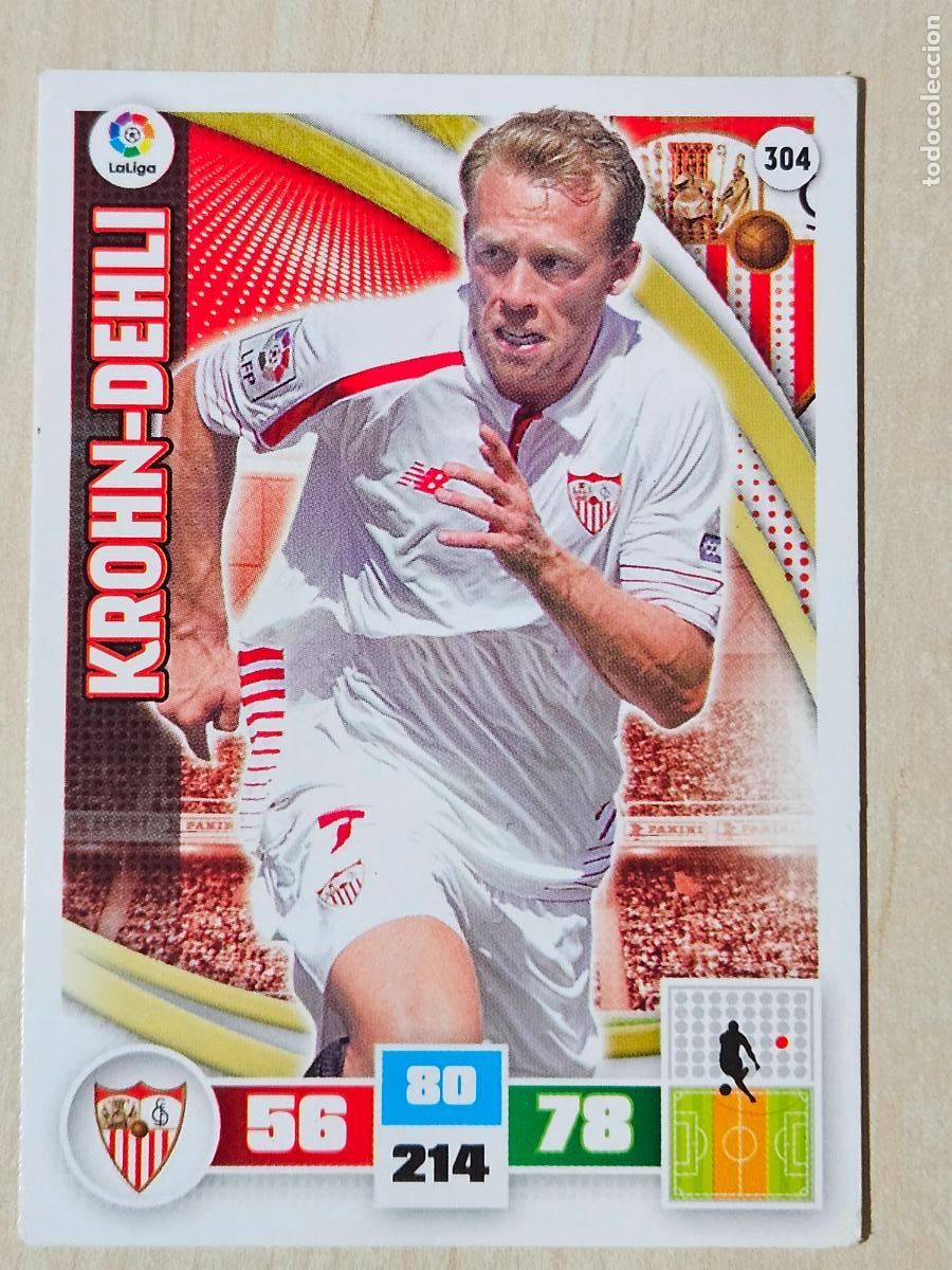 Cromos de f&uacute;tbol: FICHA N&ordm; 304 KROHN-DEHLI - ADRENALYN 15 16 - PANINI 2015 -16 - CROMO - SEVILLA