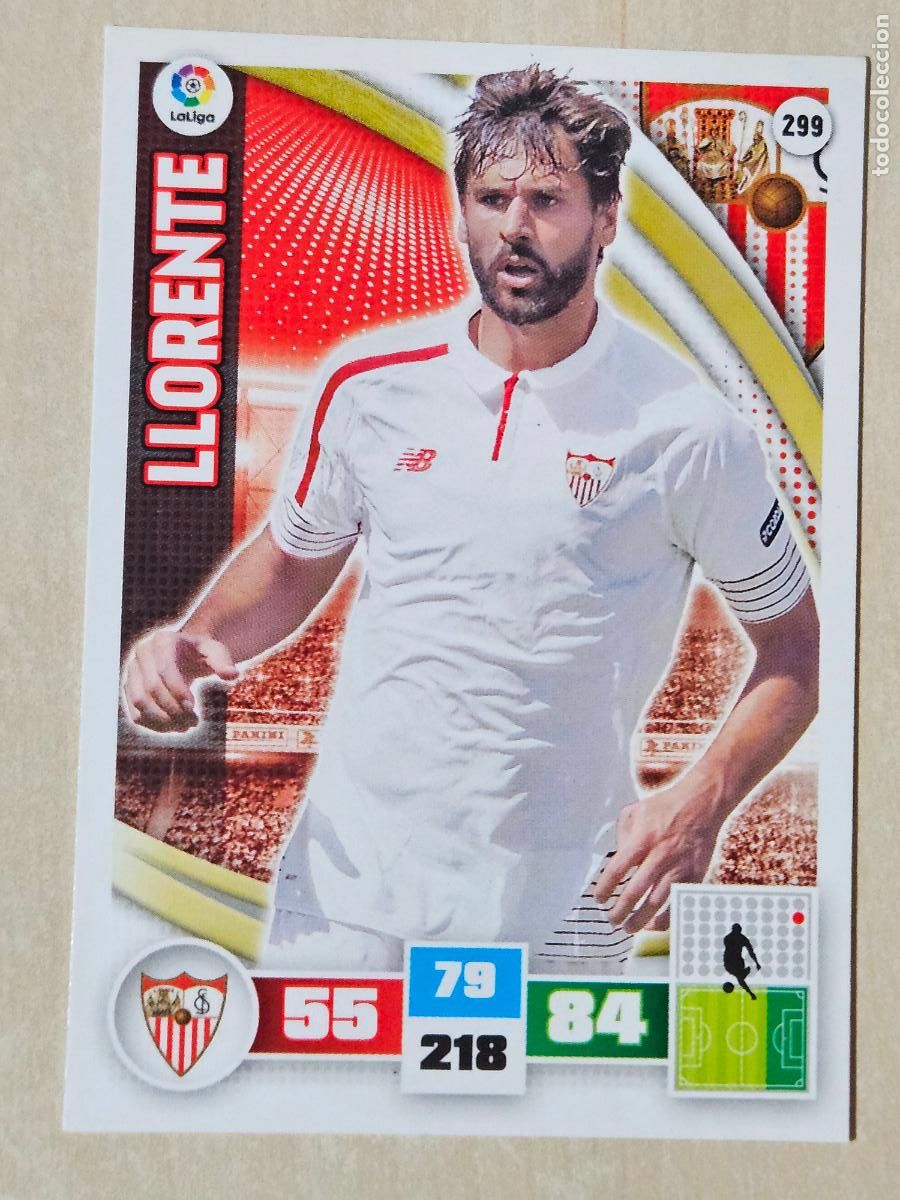 Cromos de f&uacute;tbol: FICHA N&ordm; 299 LLORENTE - ADRENALYN 15 16 - PANINI 2015 -16 - CROMO - SEVILLA