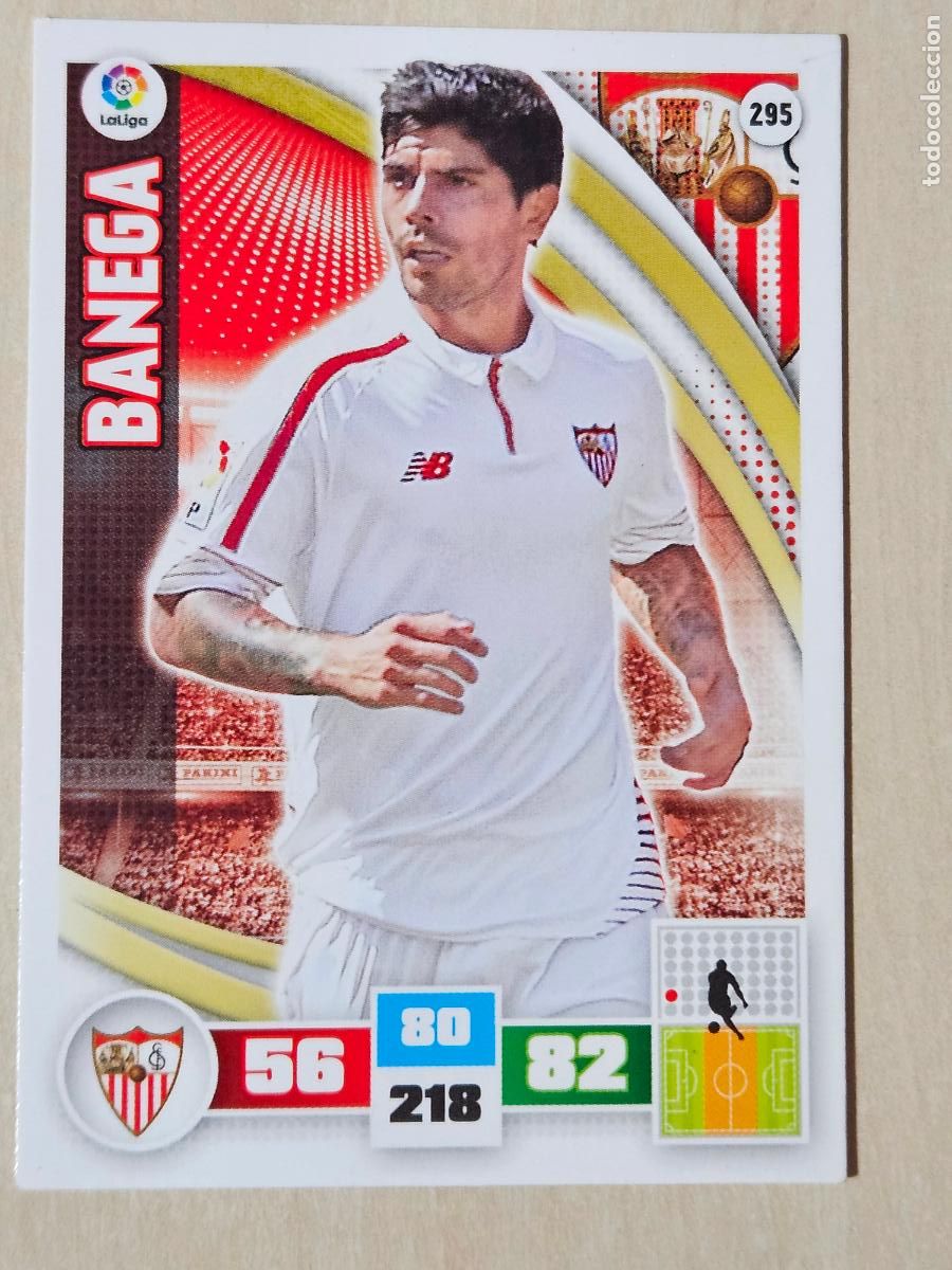 Fu&szlig;ball-Sticker: FICHA N&ordm; 295 BANEGA - ADRENALYN 15 16 - PANINI 2015 -16 - CROMO - SEVILLA
