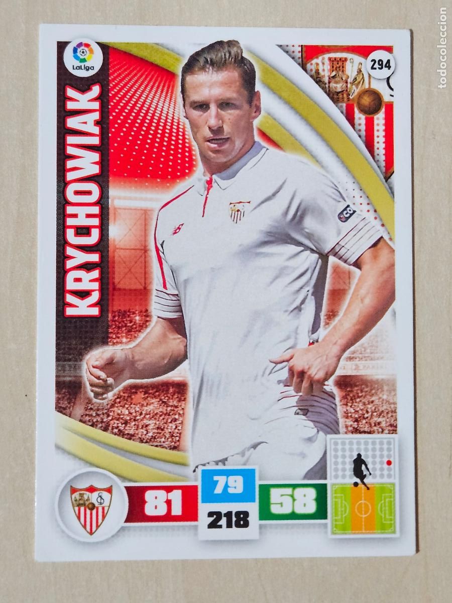 Cromos de f&uacute;tbol: FICHA N&ordm; 294 KRYCHOWIAK - ADRENALYN 15 16 - PANINI 2015 -16 - CROMO - SEVILLA