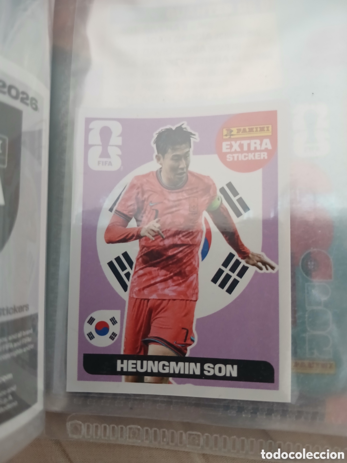 Cromos de f&uacute;tbol: HEUNGMIN SON KOREA BASE MORADO EXTRA STICKER ⚽ PANINI FIFA MUNDIAL WORLD CUP 26 2026 STICKER ⚽