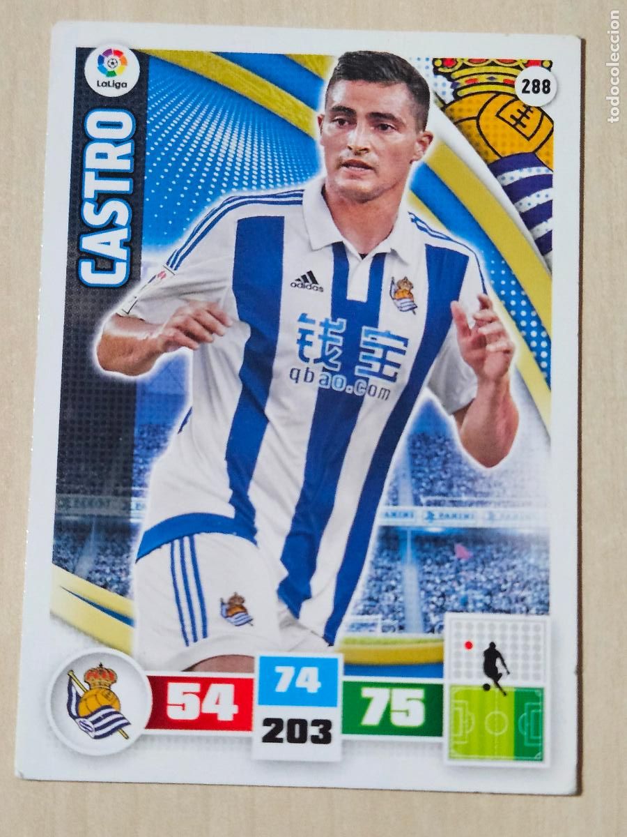 Cromos de f&uacute;tbol: FICHA N&ordm; 288 CASTRO - ADRENALYN 15 16 - PANINI 2015 -16 - CROMO - REAL SOCIEDAD