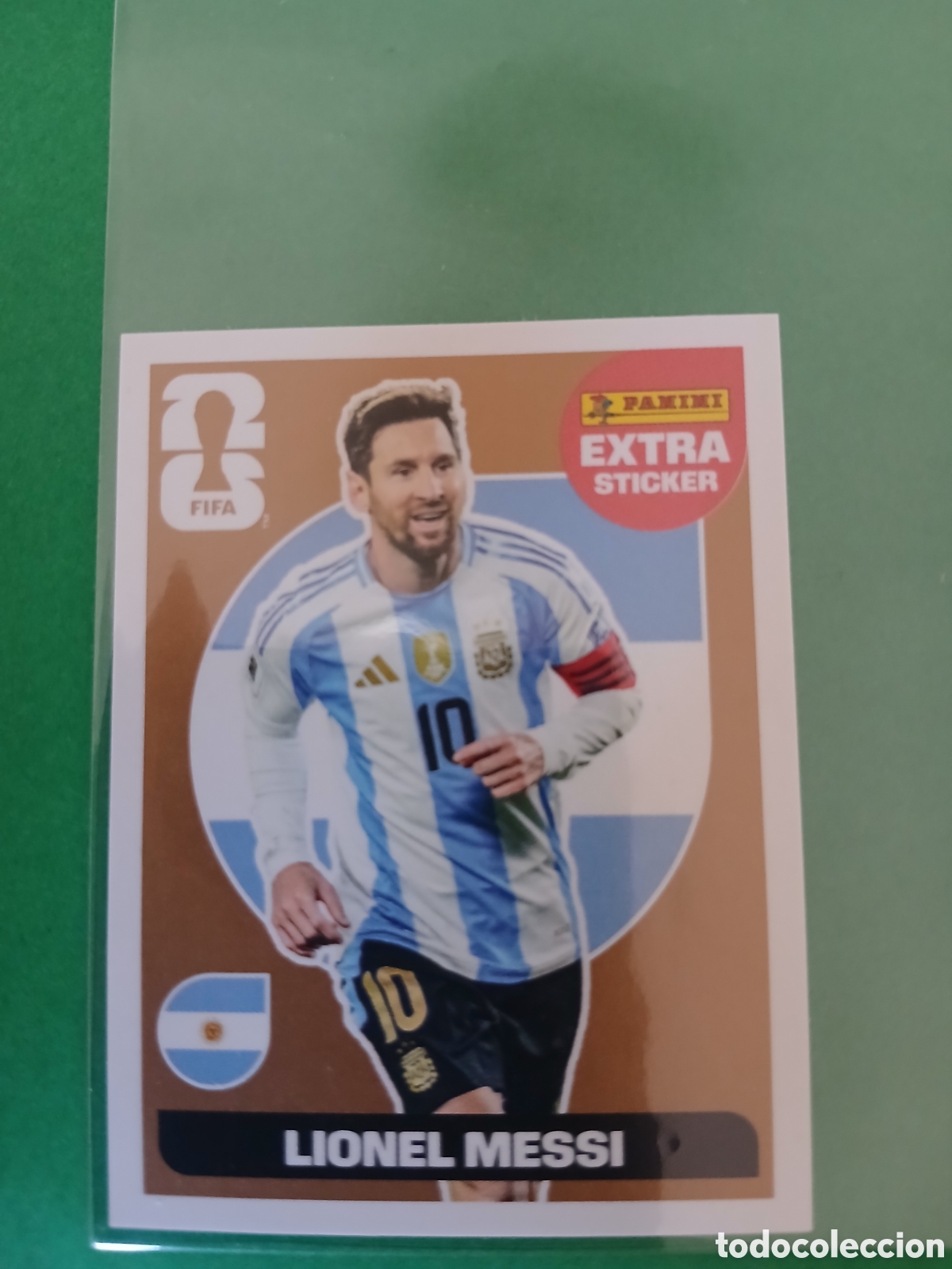 Cromos de f&uacute;tbol: LIONEL MESSI ARGENTINA BRONCE EXTRA STICKER ⚽ PANINI FIFA MUNDIAL WORLD CUP 26 2026 STICKER ⚽