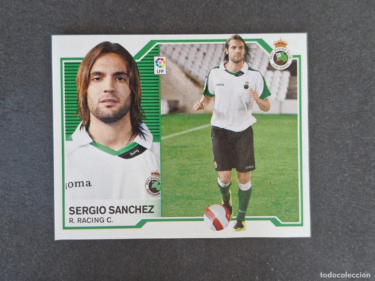 Cromos de f&uacute;tbol: L6 SERGIO SANCHEZ RACING DE SANTANDER COLOCA LIGA ESTE 2007 2008 07 08 NUNCA PEGADO SIN PEGAR