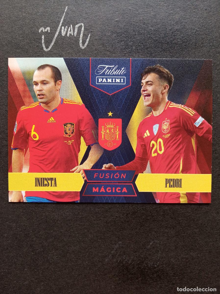Cromos de f&uacute;tbol: N&ordm; 85 INIESTA / PEDRI ESPA&Ntilde;A FC BARCELONA ⚽ PANINI &reg; TRIBUTO SELECCION ESPA&Ntilde;OLA 2026 MUNDIAL 2010