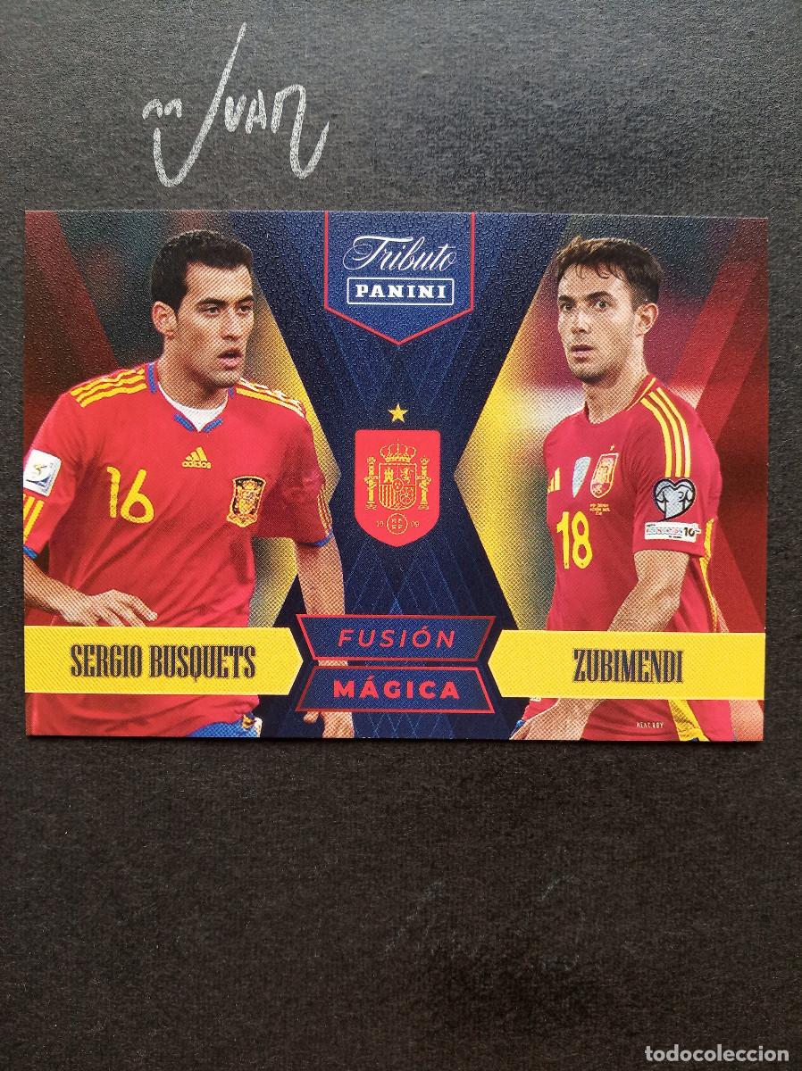 Cromos de f&uacute;tbol: N&ordm; 84 BUSQUETS ZUBIMENDI ESPA&Ntilde;A FC BARCELONA ⚽ PANINI &reg; TRIBUTO SELECCION ESPA&Ntilde;OLA 2026 MUNDIAL 2010