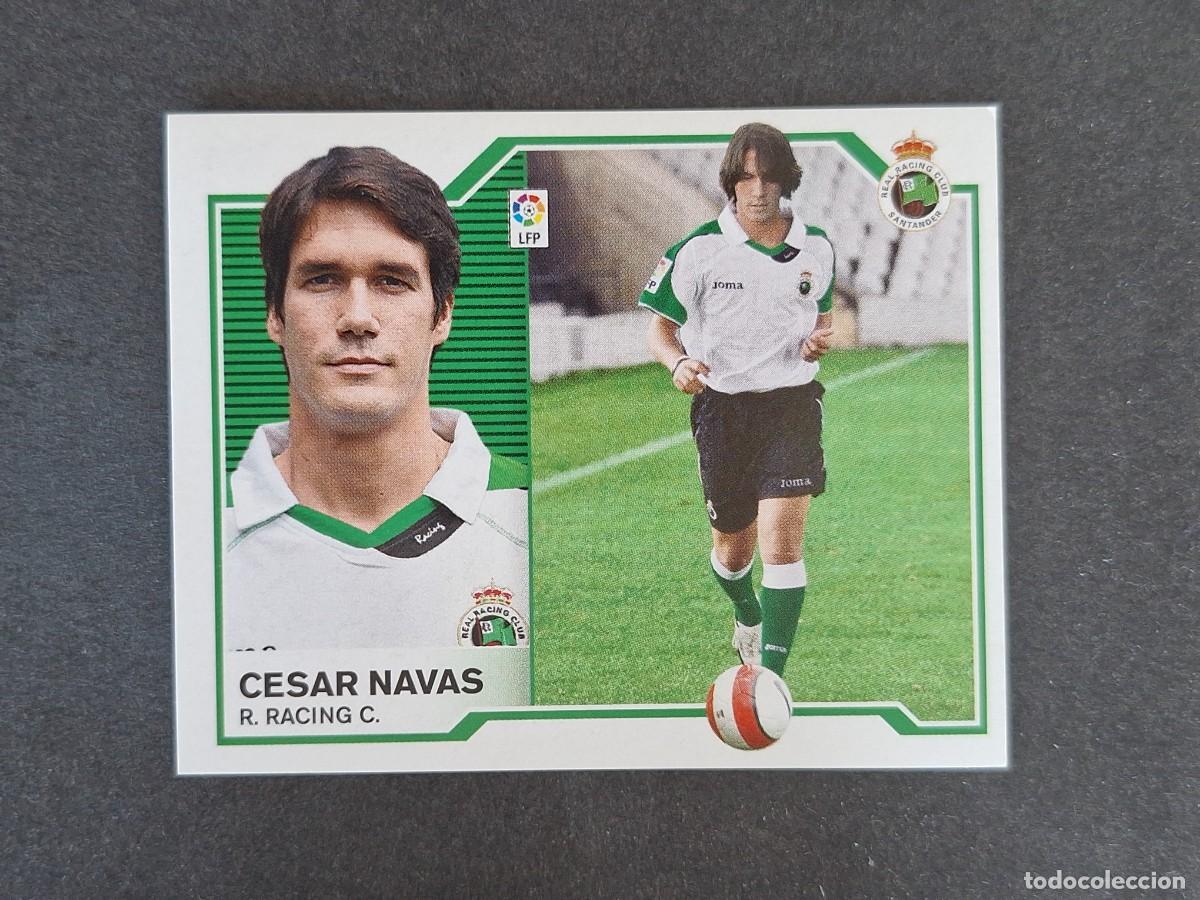 Cartes &agrave; collectionner de Football: L6 CESAR NAVAS RACING DE SANTANDER COLOCA LIGA ESTE 2007 2008 07 08 NUNCA PEGADO SIN PEGAR