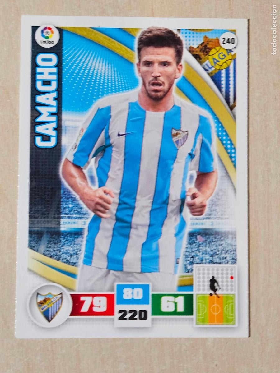 Cartes &agrave; collectionner de Football: FICHA N&ordm; 240 CAMACHO - ADRENALYN 15 16 - PANINI 2015 -16 - CROMO - MALAGA