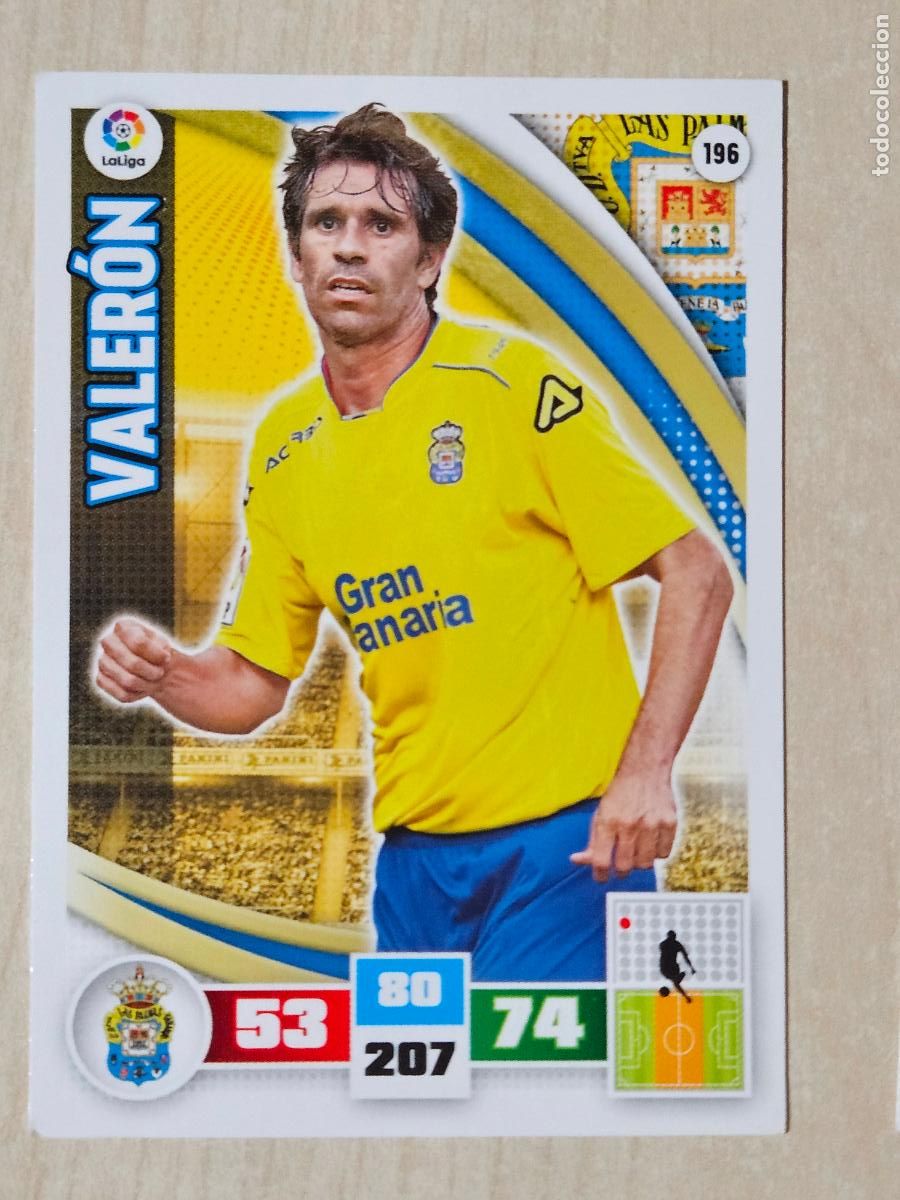 Cartes &agrave; collectionner de Football: FICHA N&ordm; 196 VALERON - ADRENALYN 15 16 - PANINI 2015 -16 - CROMO - LAS PALMAS