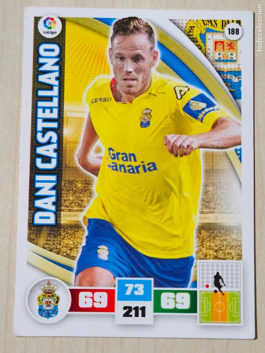 Cartes &agrave; collectionner de Football: FICHA N&ordm; 188 DANI CASTELLANO - ADRENALYN 15 16 - PANINI 2015 -16 - CROMO - LAS PALMAS