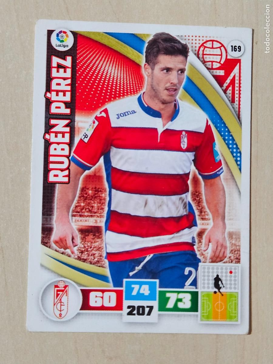 Fu&szlig;ball-Sticker: FICHA N&ordm; 169 RUBEN PEREZ - ADRENALYN 15 16 - PANINI 2015 -16 - CROMO - GRANADA