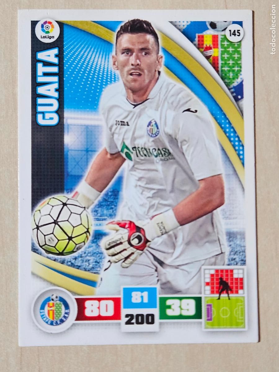 Fu&szlig;ball-Sticker: FICHA N&ordm; 145 GUAITA - ADRENALYN 15 16 - PANINI 2015 -16 - CROMO - GETAFE