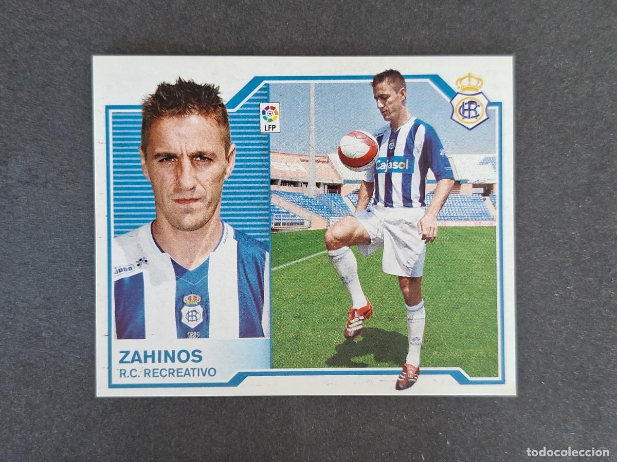 Fu&szlig;ball-Sticker: L6 ZAHINOS RECREATIVO DE HUELVA COLOCA LIGA ESTE 2007 2008 07 08 NUNCA PEGADO SIN PEGAR