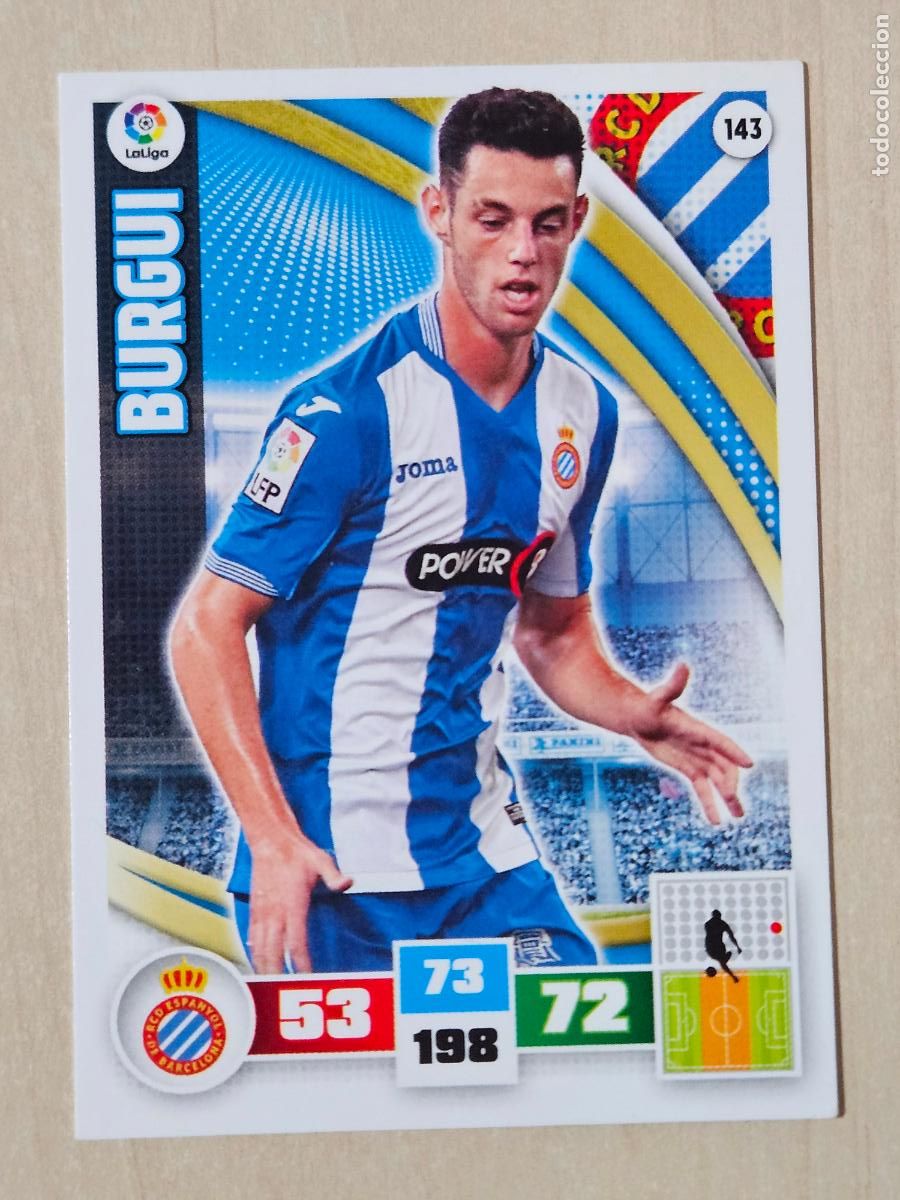 Fu&szlig;ball-Sticker: FICHA N&ordm; 143 BURGUI - ADRENALYN 15 16 - PANINI 2015 -16 - CROMO - ESPANYOL