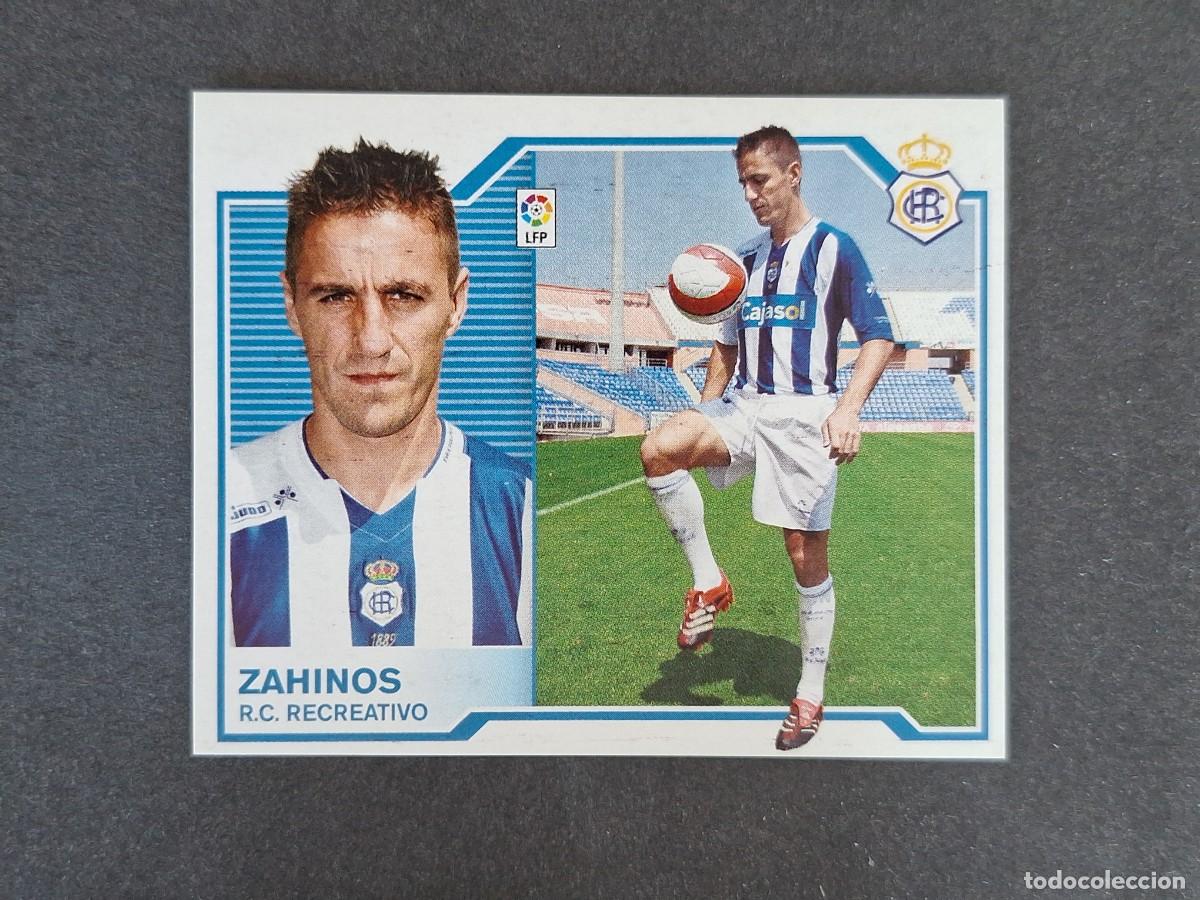Fu&szlig;ball-Sticker: L6 ZAHINOS RECREATIVO DE HUELVA COLOCA LIGA ESTE 2007 2008 07 08 NUNCA PEGADO SIN PEGAR