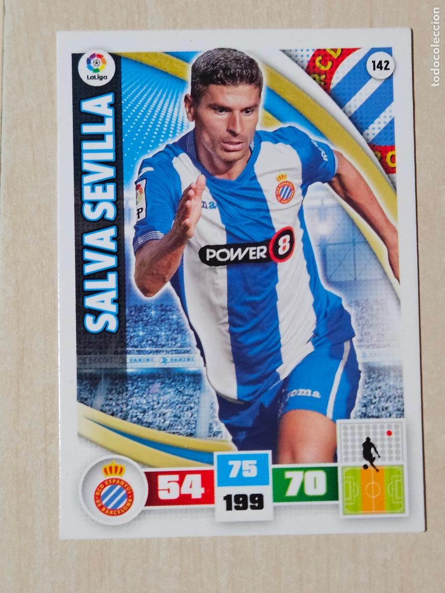 Cromos de f&uacute;tbol: FICHA N&ordm; 142 SALVA SEVILLA - ADRENALYN 15 16 - PANINI 2015 -16 - CROMO - ESPANYOL