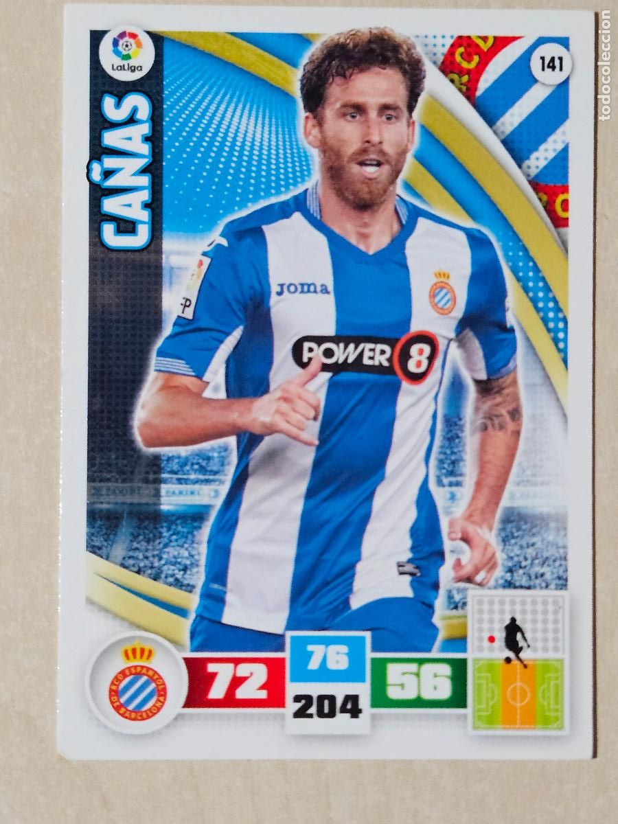 Cromos de f&uacute;tbol: FICHA N&ordm; 141 CA&Ntilde;AS - ADRENALYN 15 16 - PANINI 2015 -16 - CROMO - ESPANYOL