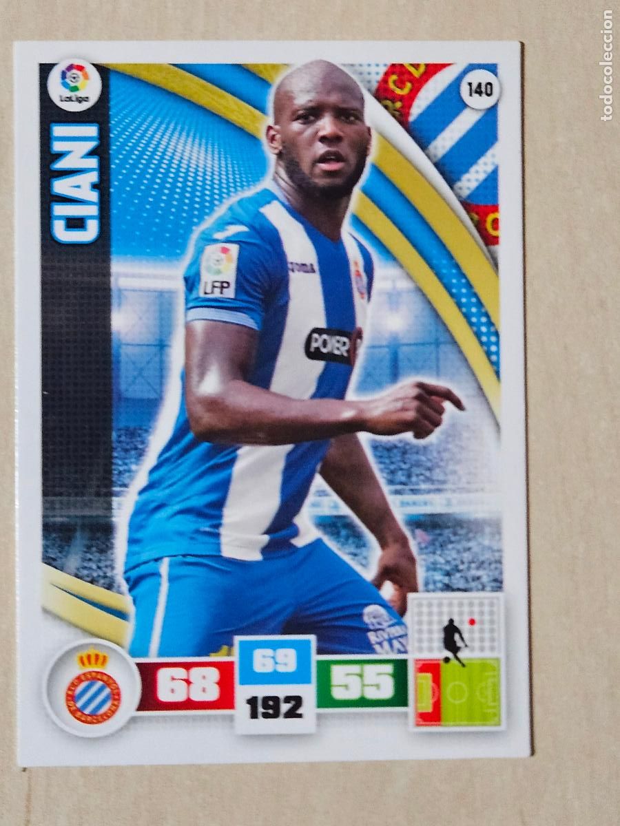Cromos de f&uacute;tbol: FICHA N&ordm; 140 CIANI - ADRENALYN 15 16 - PANINI 2015 -16 - CROMO - ESPANYOL