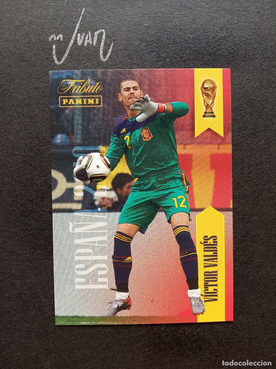 Football Stickers: N&ordm; 12 VICTOR VALDES ESPA&Ntilde;A FC BARCELONA ⚽ PANINI &reg; TRIBUTO SELECCION ESPA&Ntilde;OLA 2026 MUNDIAL 2010