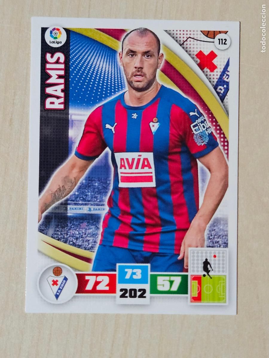 Cromos de f&uacute;tbol: FICHA N&ordm; 112 RAMIS - ADRENALYN 15 16 - PANINI 2015 -16 - CROMO - EIBAR
