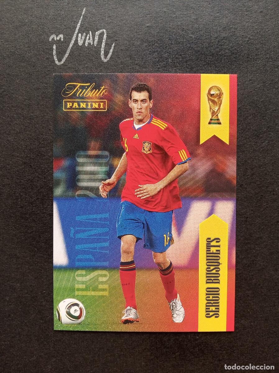Football Stickers: N&ordm; 16 SERGIO BUSQUETS ESPA&Ntilde;A FC BARCELONA ⚽ PANINI &reg; TRIBUTO SELECCION ESPA&Ntilde;OLA 2026 MUNDIAL 2010