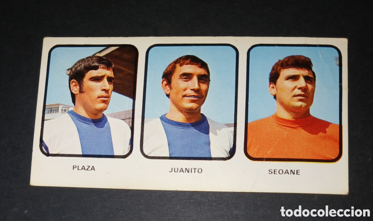 Cromos de f&uacute;tbol: Cromo F&uacute;tbol Plaza Juanito Seoane N&ordm; 126 Deportivo Coru&ntilde;a Ruiz Romero Liga 1973-1974 Nunca pegado